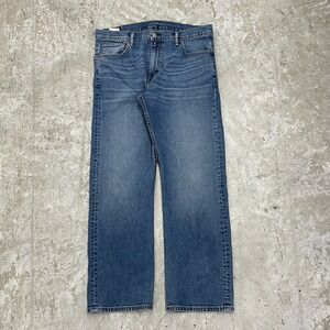 Levis Jeans 36x30 Blue 569 Blue Baggy Loose Relaxed Skater Faded Pants Tag 36x32